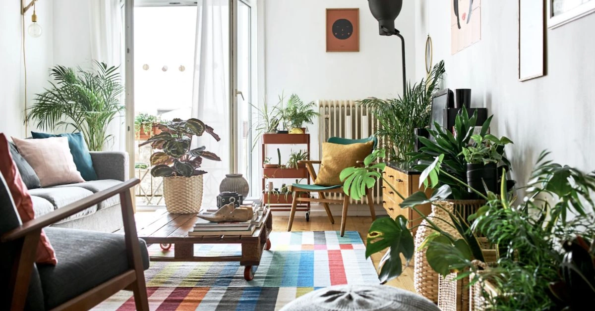 affordable home decor refresh with paint samples a lamp and cushions