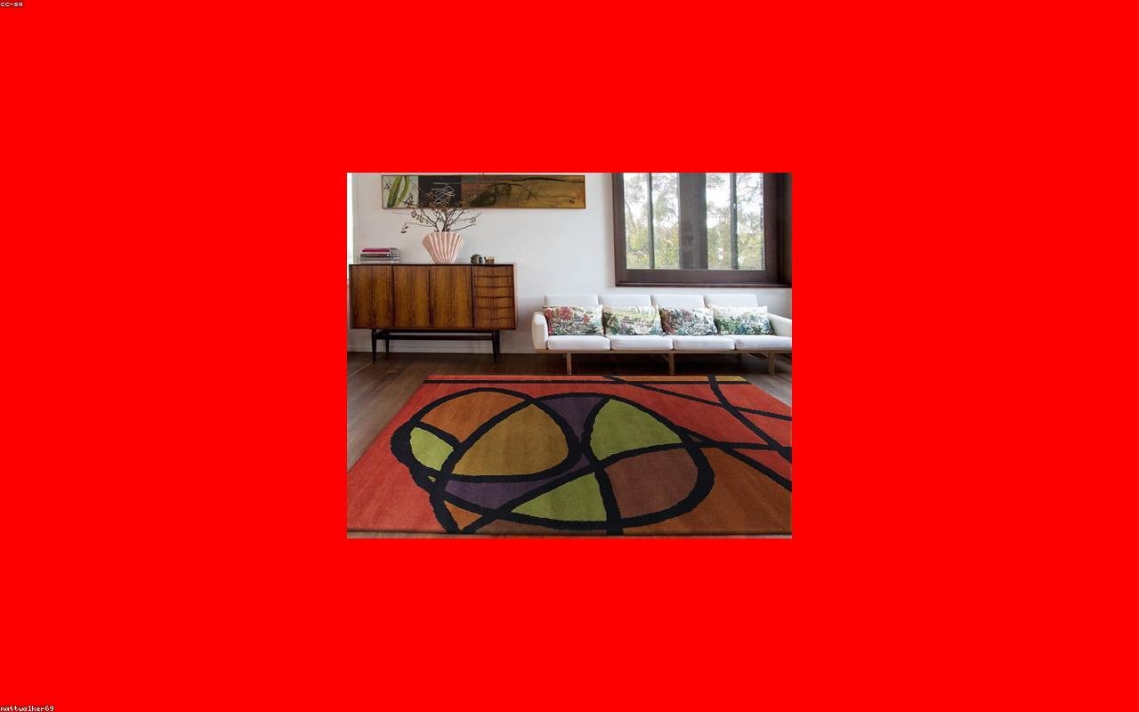 close detail showing how to plan outdoor rugs