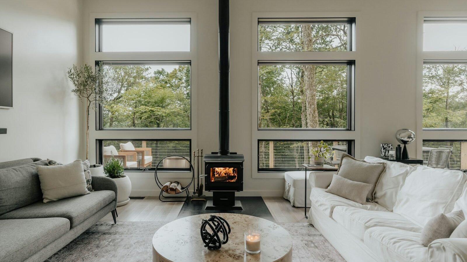 Scandinavian-style furniture in a UK living room, reflecting the look associated with Nordina Home
