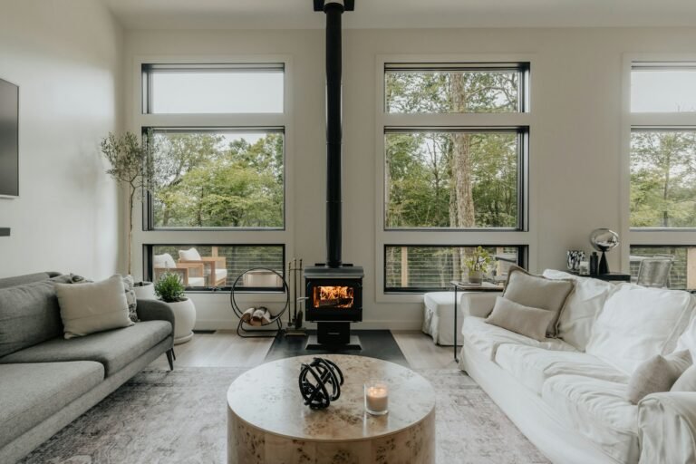 Scandinavian-style furniture in a UK living room, reflecting the look associated with Nordina Home